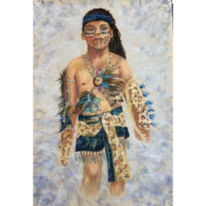 Male Puerto Chiapas Dancer in Native Costume