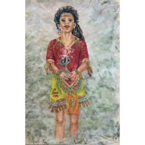 Female Puerto Chiapas Dancer in Native Costume