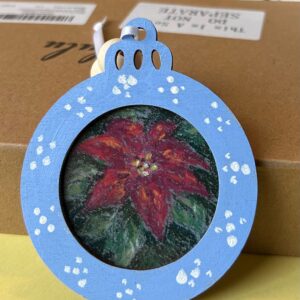 Poinsettia Christmas Ornament