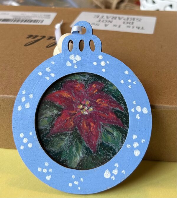 Poinsettia Christmas Ornament