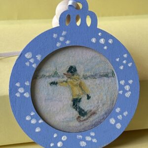 Snow Skier Christmas Ornament